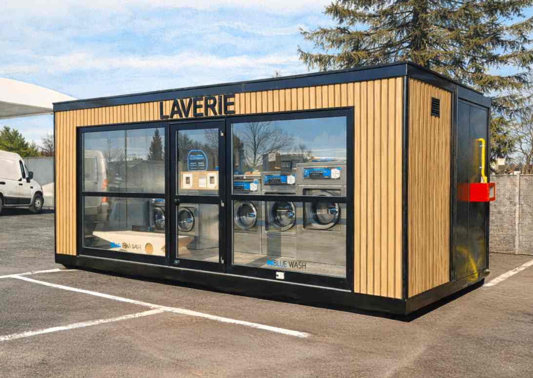 Bungalow laverie vue en projection