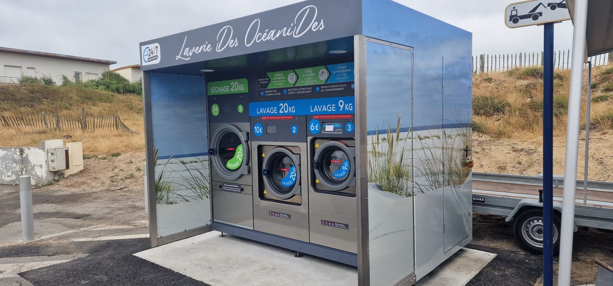 Laverie Océanides bord de mer